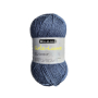 Pelote de laine à chaussettes laine vierge & polyamide BellaLana Gute Laune 100gr, bleu foncé chiné