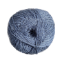 Pelote de laine à chaussettes laine vierge & polyamide BellaLana Gute Laune 100gr, bleu foncé chiné