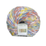 Pelote de laine douce polyester & polyacrylique BellaLana June 100g, gris-orange