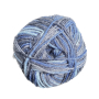 Pelote de laine & bambou BellaLana New Bamboo, 50g, anthracite-bleu