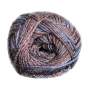 Pelote de laine & bambou BellaLana New Bamboo, 50g, marron-bleu