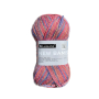 Pelote de laine & bambou BellaLana New Bamboo, 50g, rouge-multicolore
