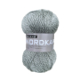 Pelote de laine & polyacrylique BellaLana Nordkap 100g, gris clair