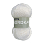 Pelote de laine & polyacrylique BellaLana Nordkap 100g, blanc cassé