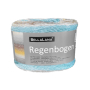 Pelote de laine douce coton recyclé & polyacrylique BellaLana Regenbogen 150g, beige-bleu pétrole