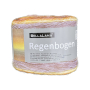 Pelote de laine douce coton recyclé & polyacrylique BellaLana Regenbogen 150g, marron-jaune