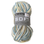 BellaLana wol SOFT  50gr. , petrol- geel