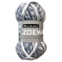 Pelote de laine douce polyacrylique BellaLana ZOEWA, 50g, bleu foncé