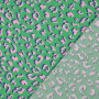Gecoate katoen Animal Skin, groen
