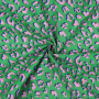 Gecoate katoen Animal Skin, groen