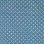 Gecoate katoen Waaierdroom, blauw