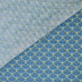 Gecoate katoen Waaierdroom, blauw