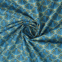 Gecoate katoen Waaierdroom, blauw