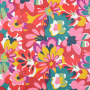 Tissu enduit coton déperlant Flower Dream, rouge