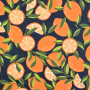 Gecoate katoen Lemons, marineblauw