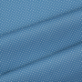 Tissu enduit coton déperlant à pois, bleu denim