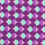 Gecoate katoen Retro Design, paars