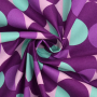 Gecoate katoen Retro Design, paars