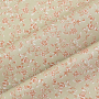 Gecoate katoen Small Flowers, beige