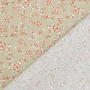 Gecoate katoen Small Flowers, beige