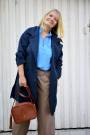 Gabardine Bi-elastisch, marineblauw