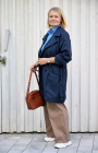 Gabardine Bi-elastisch, marineblauw