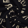Tissu sweat molleton bio Cities Berlin, noir
