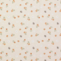 Biologische katoenjersey flowers and bees, beige