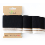 Cuff me Glam Albstoffe Hamburger Liebe biologische boordstof, zwart, goudkleurig