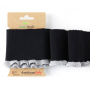 Cuff me Frill Albstoffe Hamburger Liebe biologische boordstof, zwart