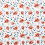 Tissu french terry bio Coquelicots bio, blanc cassé