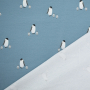 Bio French Terry Pinguin, taubenblau