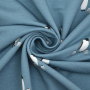 Bio French Terry Pinguin, taubenblau
