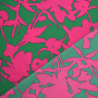 Blousestof Flower Shadows, groen