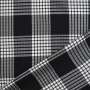 Tissu viscose mélangée jacquard Jiska, noir