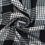 Tissu viscose mélangée jacquard Jiska, noir