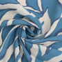 Blouse fabric Denim stripes, blue