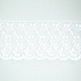 Border Tulle Embroidery, 75 mm, white