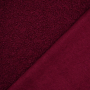 Tissu bouclette uni, lie de vin