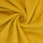 Tissu velours côtelé grosses côtes Lea prélavé, jaune maïs