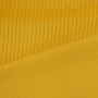Tissu velours côtelé grosses côtes Lea prélavé, jaune maïs