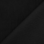 Tissu velours côtelé grosses côtes Lea prélavé, noir