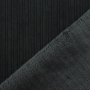 Tissu double-face velours côtelé et fourrure Burda, anthracite