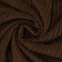 Tissu double-face velours côtelé et fourrure Burda, marron foncé