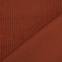 Tissu velours côtelé à grosses côtes, rouge rouille