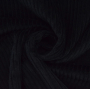 Tissu velours côtelé à grosses côtes, noir