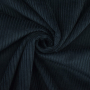 Tissu velours côtelé à grosses côtes, bleu pétrole foncé