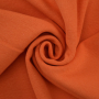 Tissu bord-côte jersey tubulaire lisse, orange