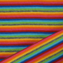Tissu bord-côte bio jersey tubulaire à rayures, multicolore