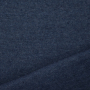 Tissu bord-côte jersey tubulaire recyclé, bleu denim chiné